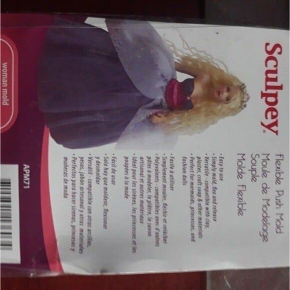 Sculpey Flexible Push Mold-Woman Doll - Picture 1 of 2